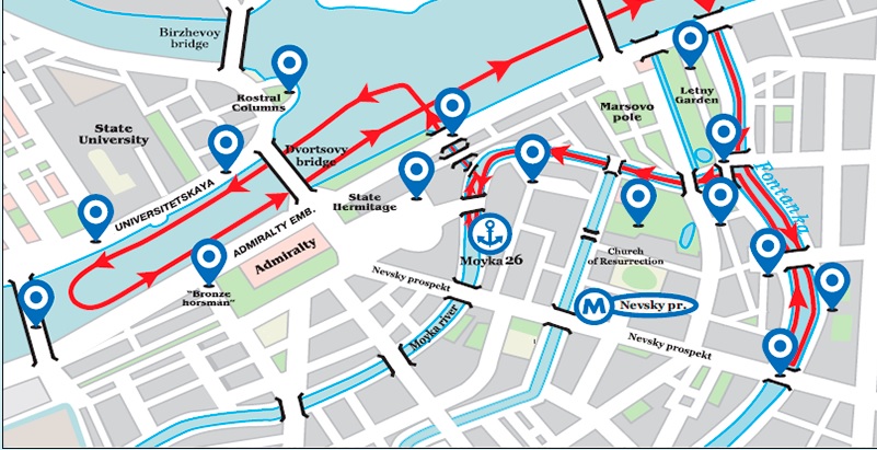 Boat Tour Route